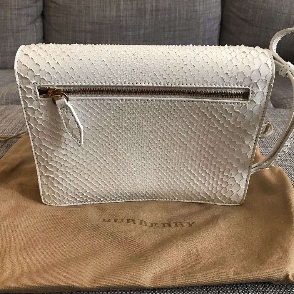 New! Burberry Small Python Cross Body Bag! - Picture 6 of 8